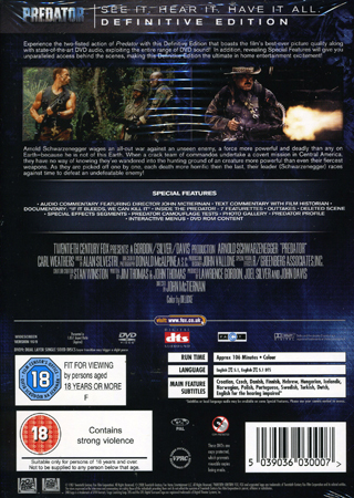 Predator - Definitive Edition (2-disc) - 2