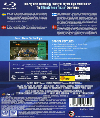 Independence Day (Blu-ray) (Begagnad) - 2