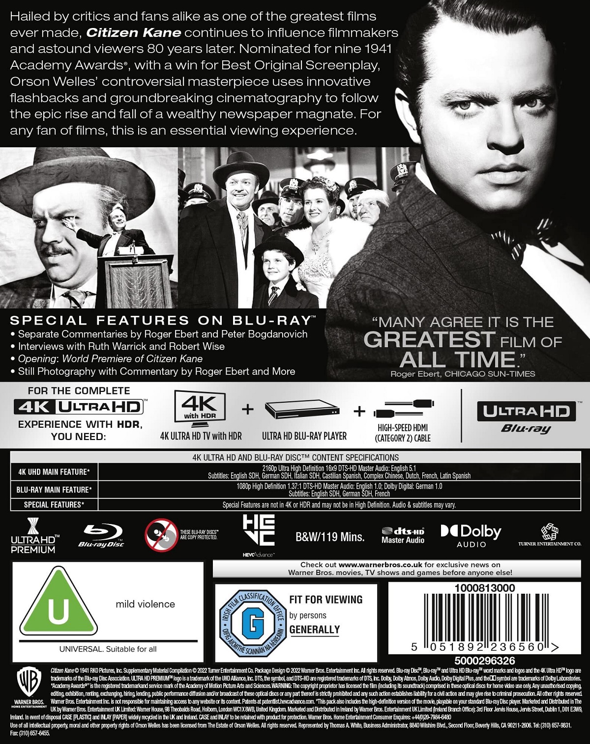 Citizen Kane (ej svensk text) (4K Ultra HD + Blu-ray) - 2