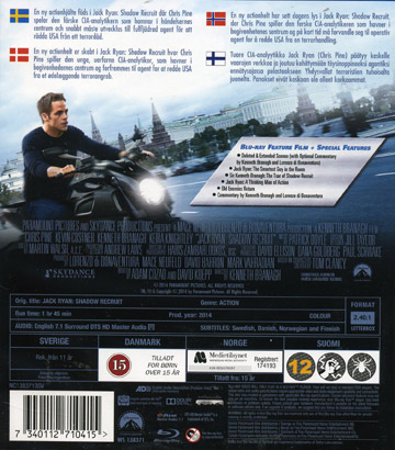 Jack Ryan - Shadow Recruit (Blu-ray) (Begagnad) - 2