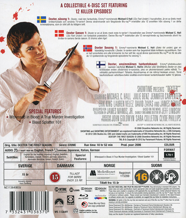 Dexter - Säsong 1 (Blu-ray) - 2