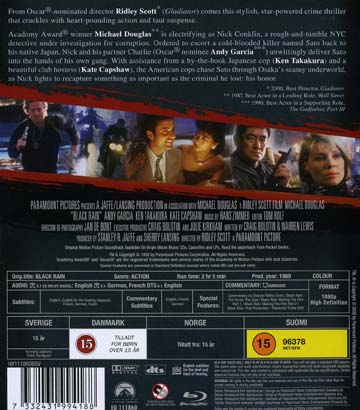 Black Rain (ej svensk text) (Blu-ray) - 2