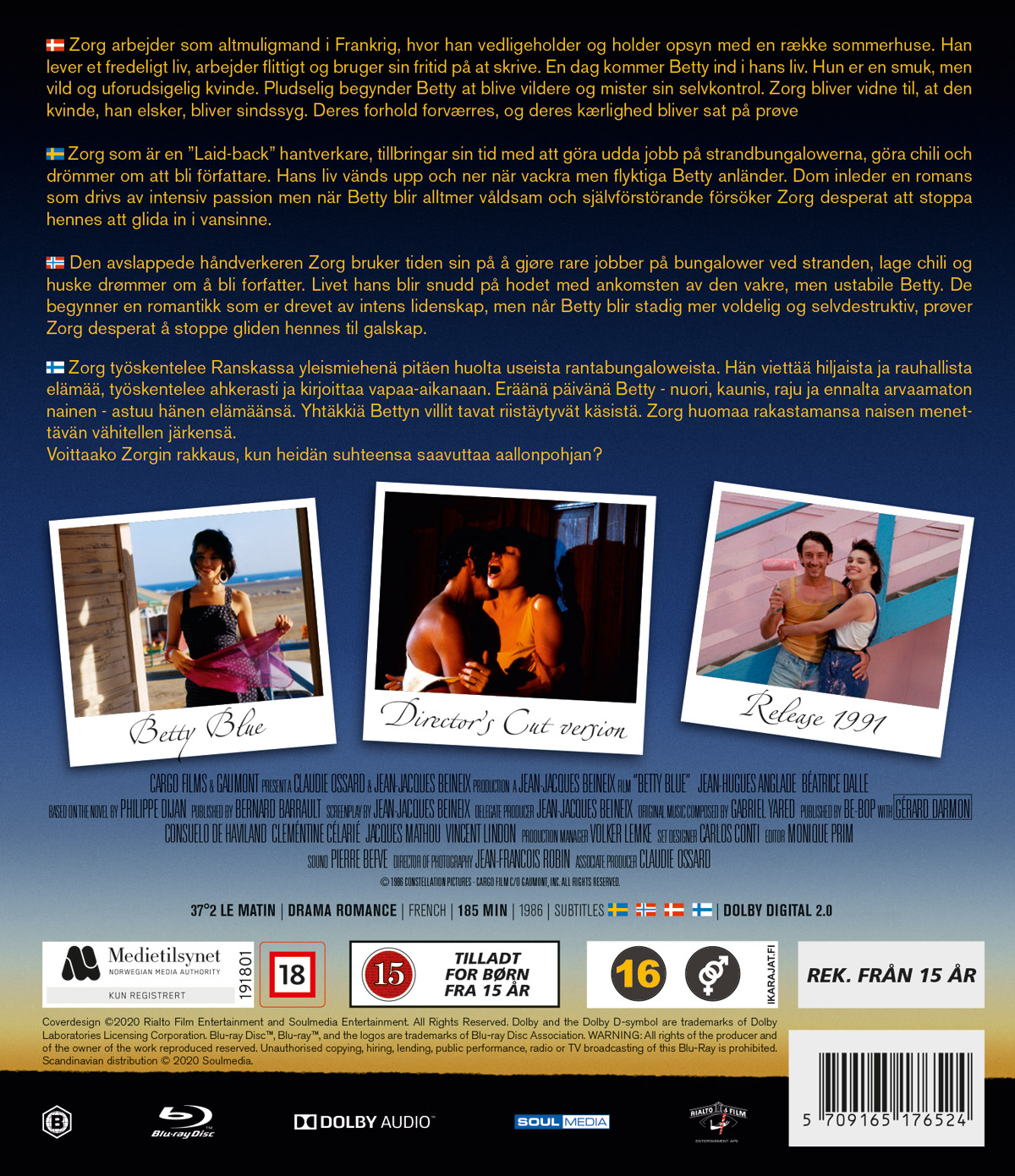 Betty Blue - 37,2° På Morgonen (Blu-ray) - 2