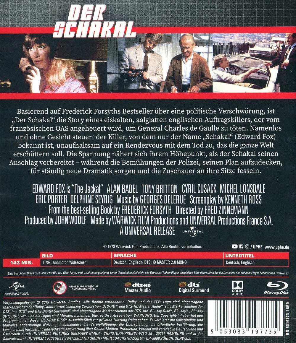 Day of the Jackal (ej svensk text) (Blu-ray) - 2