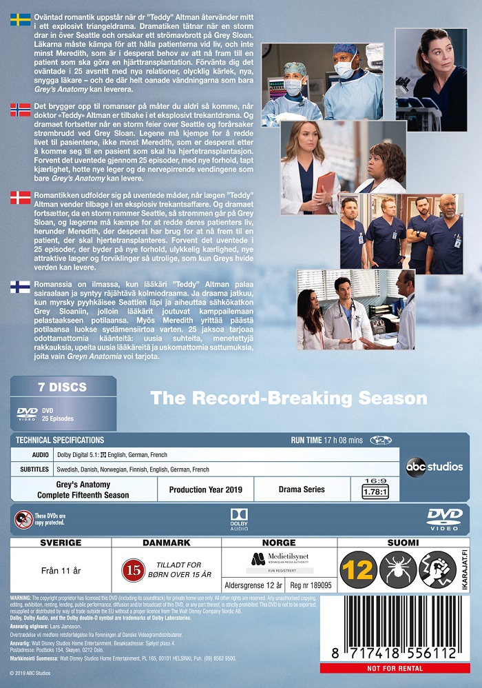 Grey's Anatomy - Säsong 15 - 2