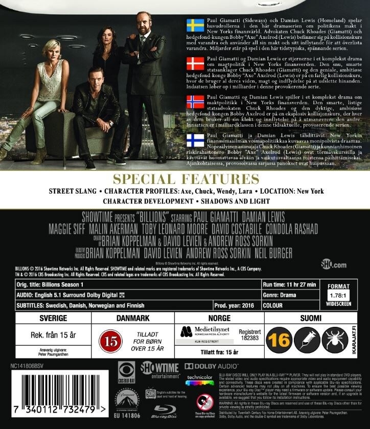 Billions - Säsong 1 (Blu-ray) - 2