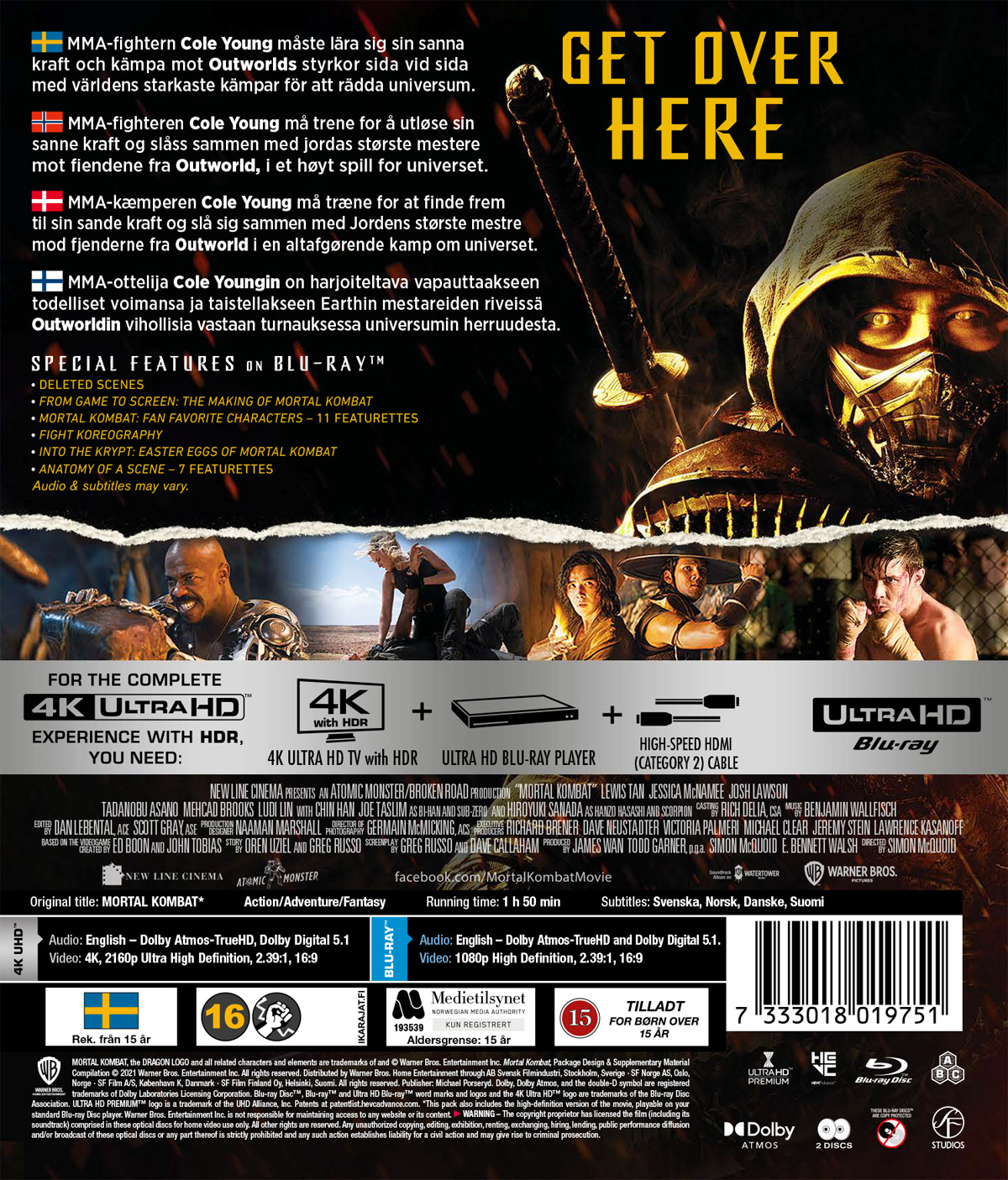 Mortal Kombat (2021) (4K Ultra HD Blu-ray + Blu-ray) - 2