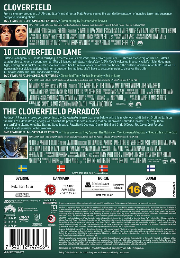 Cloverfield 1-3 - 2