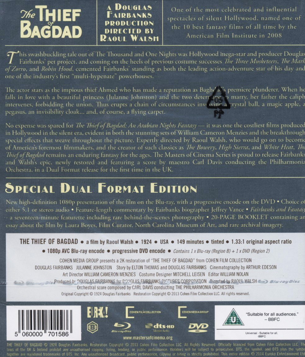 Thief of Bagdad (1924) (ej svensk text) (Blu-ray + DVD) - 2