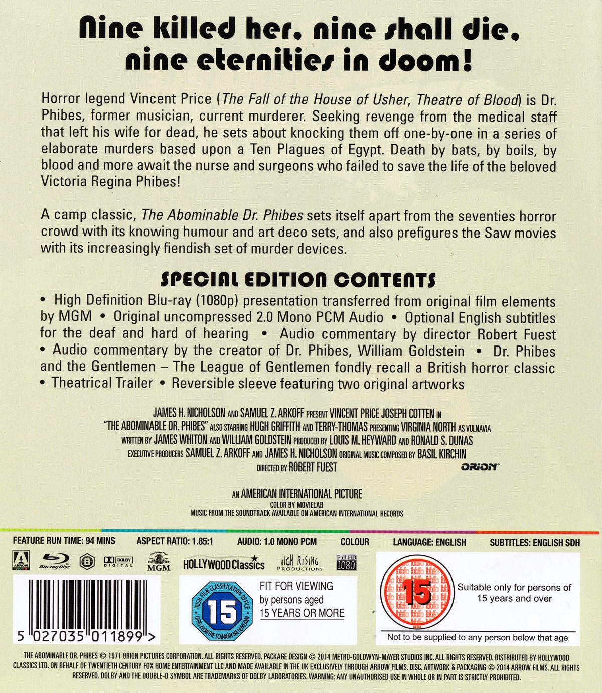 Abominable Dr. Phibes (ej svensk text) (Blu-ray) - 2