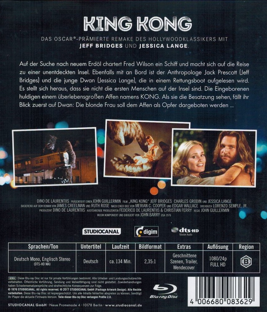King Kong (1976) (ej svensk text) (Blu-ray) - 2
