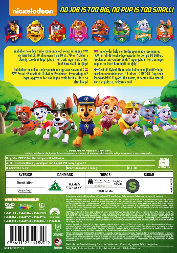 Paw Patrol - Säsong 3 - 2
