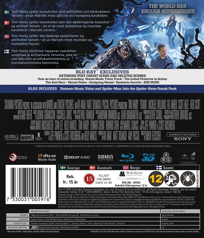 Venom (Blu-ray 3D + Blu-ray) - 2