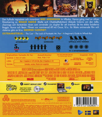 Den Fantastiska Räven (Blu-ray + DVD) - 2