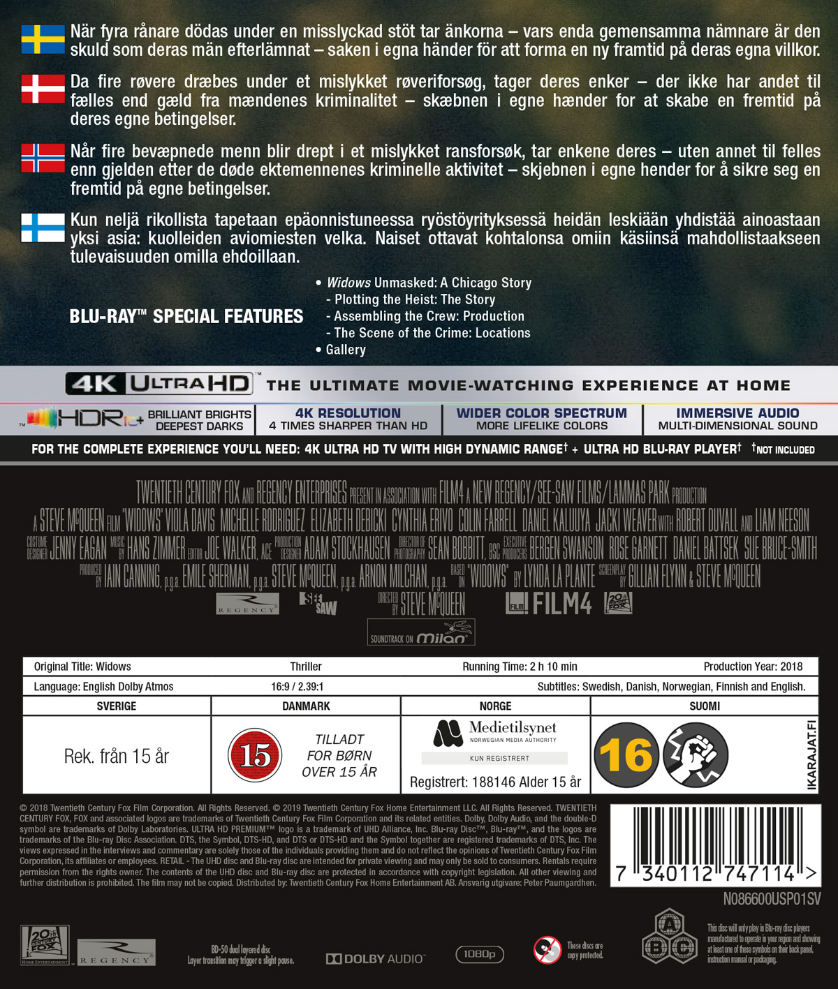 Widows (4K Ultra HD Blu-ray + Blu-ray) - 2