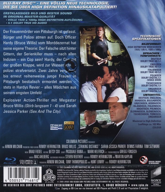Striking Distance (ej svensk text) (Blu-ray) - 2