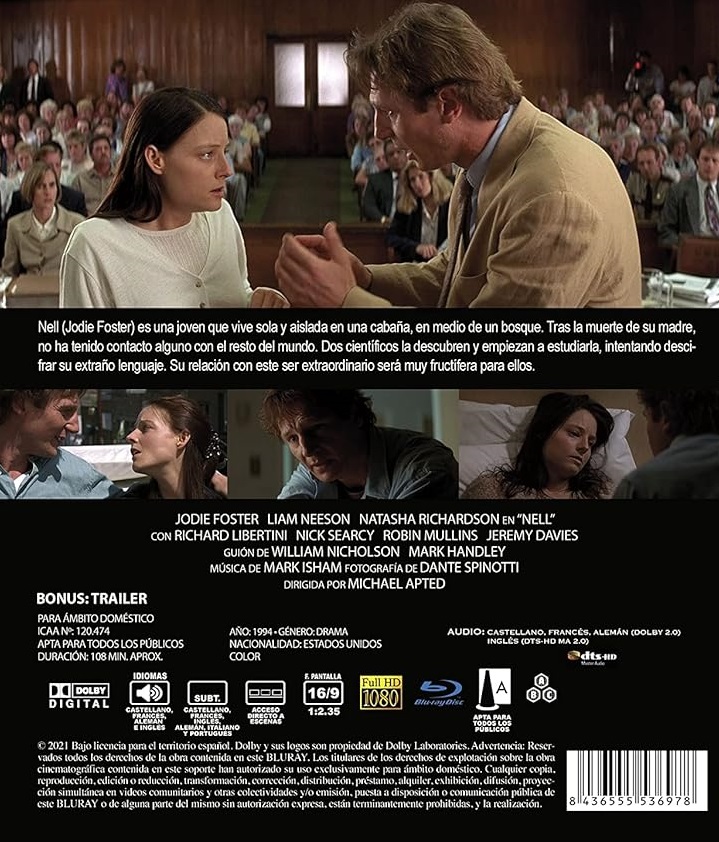 Nell (ej svensk text) (Blu-ray) - 2