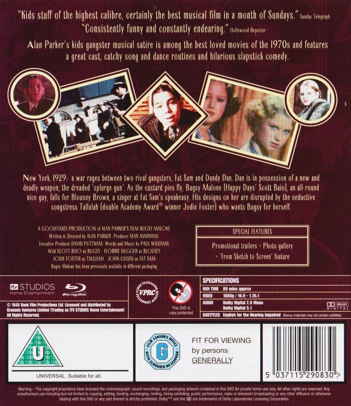 Bugsy Malone (ej svensk text) (Blu-ray) - 2