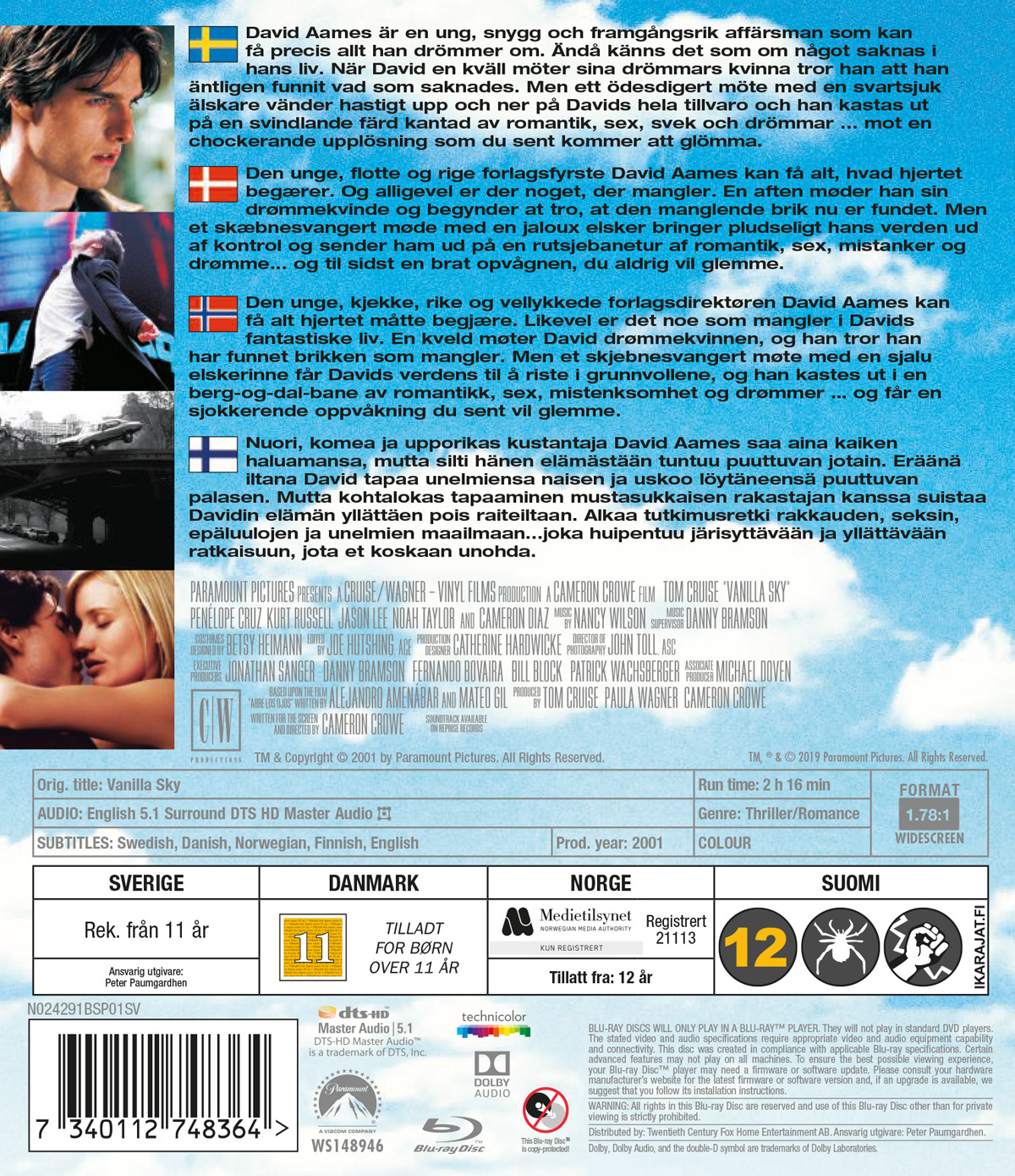Vanilla Sky (Blu-ray) - 2
