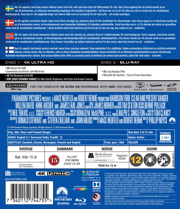 Påtaglig Fara (4K Ultra HD Blu-ray) - 2