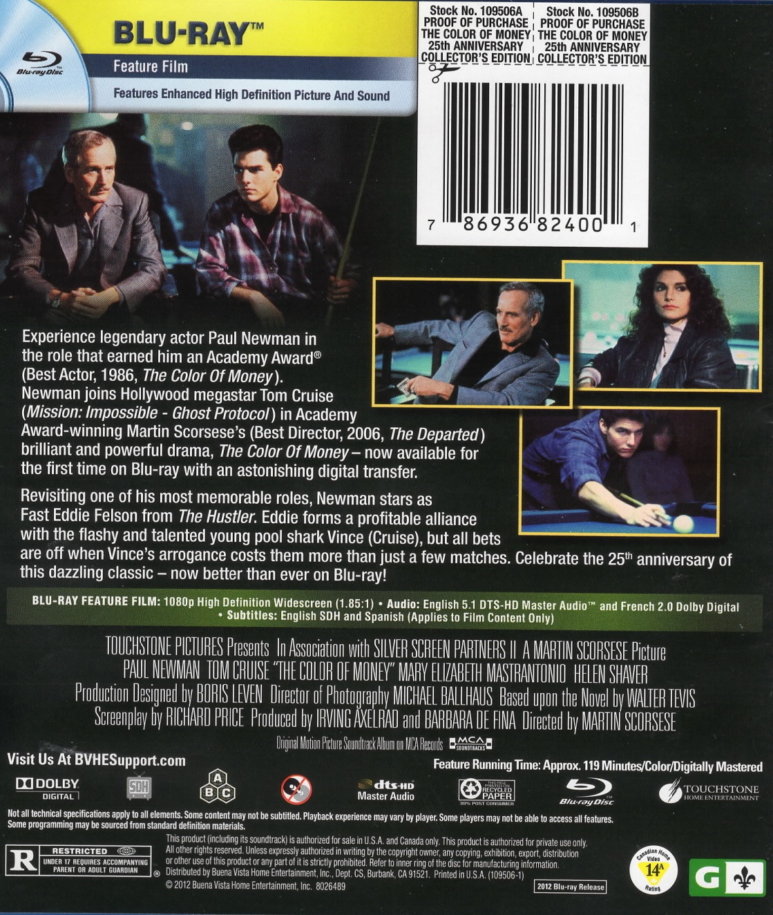 Color of Money (ej svensk text) (Blu-ray) - 2
