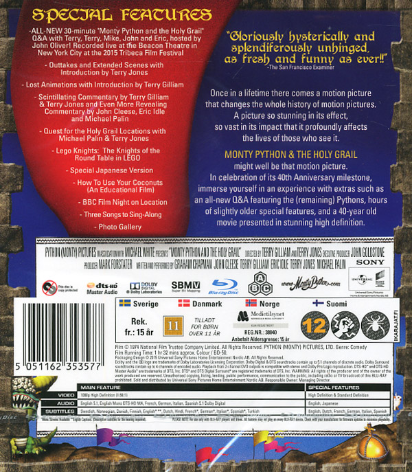 Monty Python And the Holy Grail - 40th Anniversary (Blu-ray) - 2