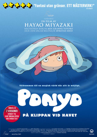 Ponyo På Klippan Vid Havet