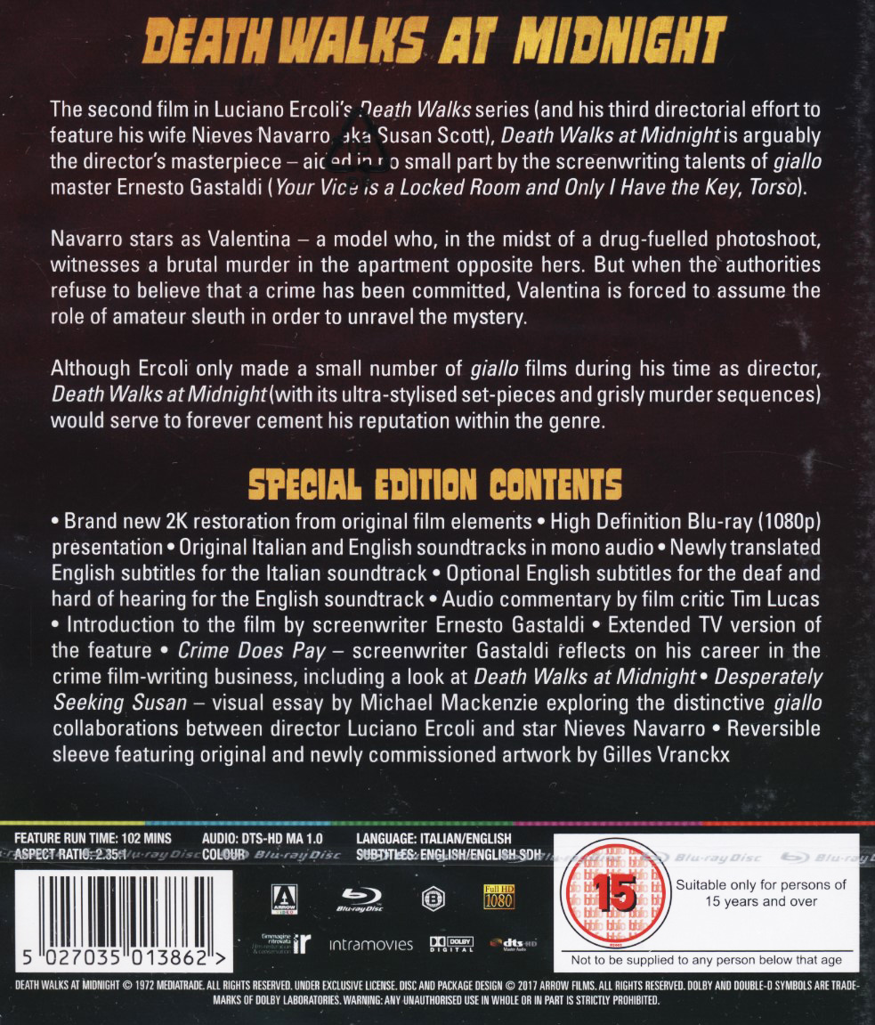 Death Walks At Midnight (ej svensk text) (Blu-ray) - 2