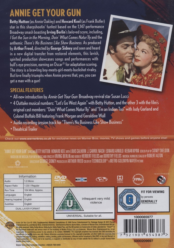 Annie Get Your Gun (ej svensk text) - 2