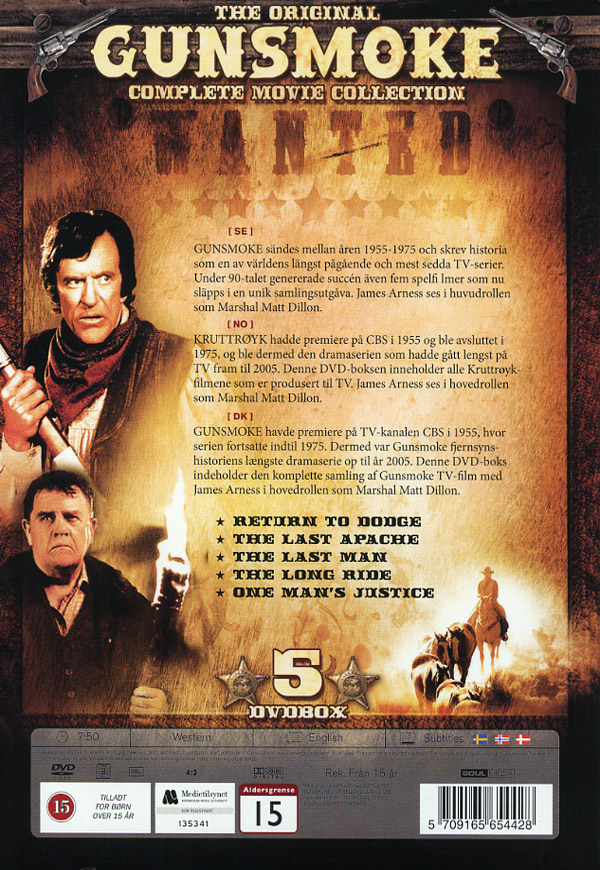 Gunsmoke Collection - 5 Spelfilmer (5-disc) - 2