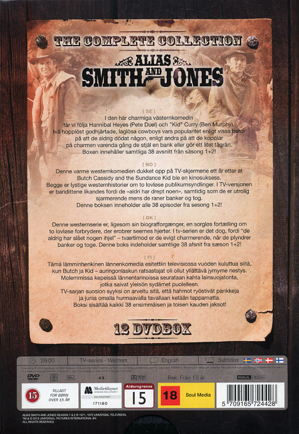 Alias Smith And Jones - Säsong 1 & 2 (12-disc) - 2
