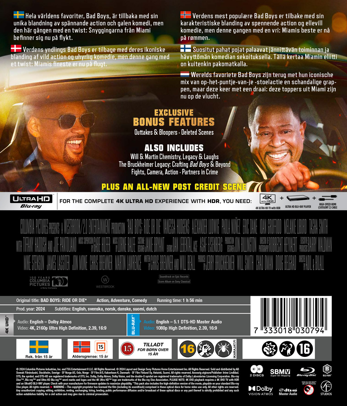 Bad Boys: Ride Or Die (4K Ultra HD + Blu-ray) - 2