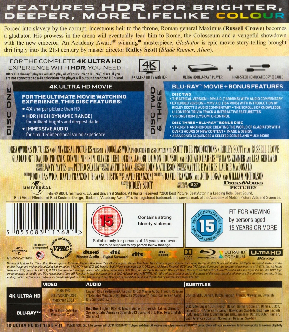 Gladiator (4K Ultra HD + Blu-ray) - 2