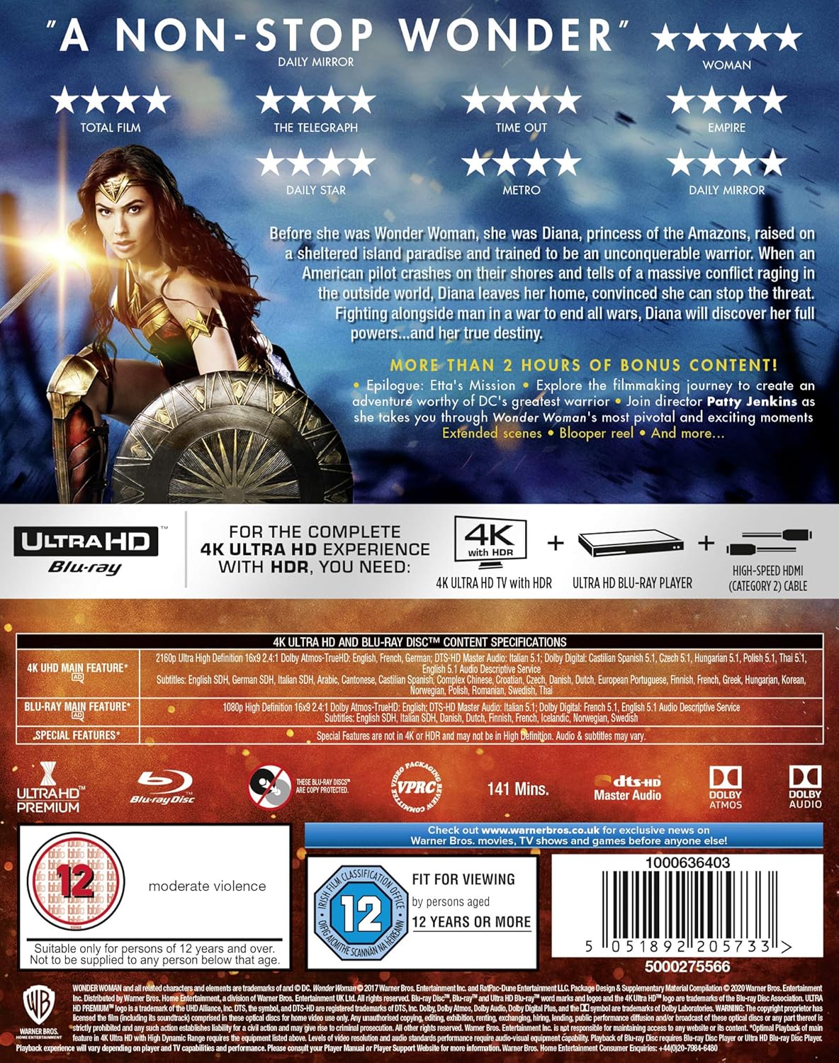 Wonder Woman (4K Ultra HD + Blu-ray) - 2