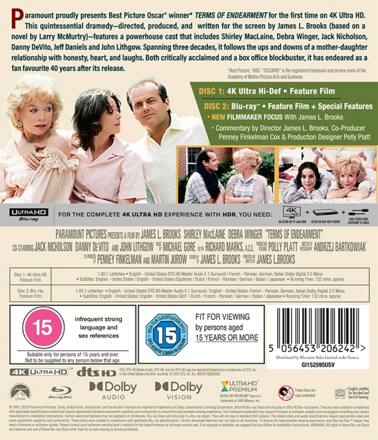 Terms of Endearment (ej svensk text) (4K Ultra HD + Blu-ray) - 2