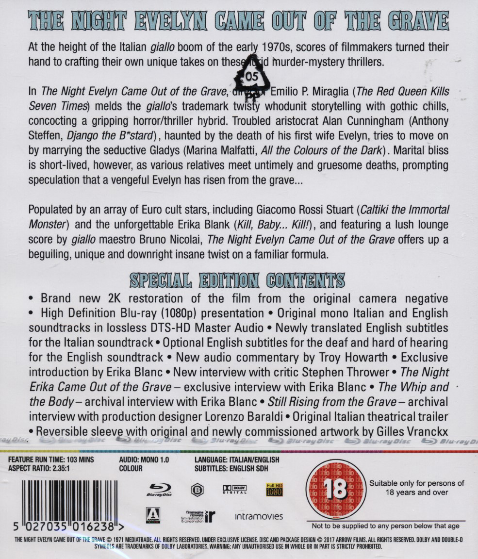 Night Evelyn Came Out of the Grave (ej svensk text) (Blu-ray) - 2