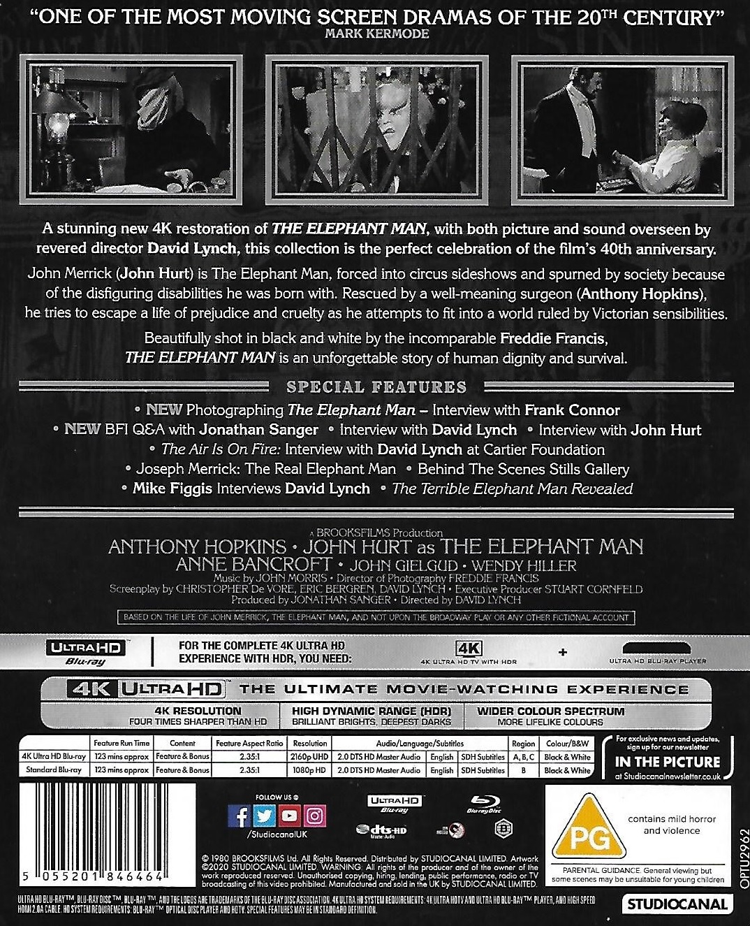 Elephant Man (ej svensk text) (4K Ultra HD + Blu-ray) - 2