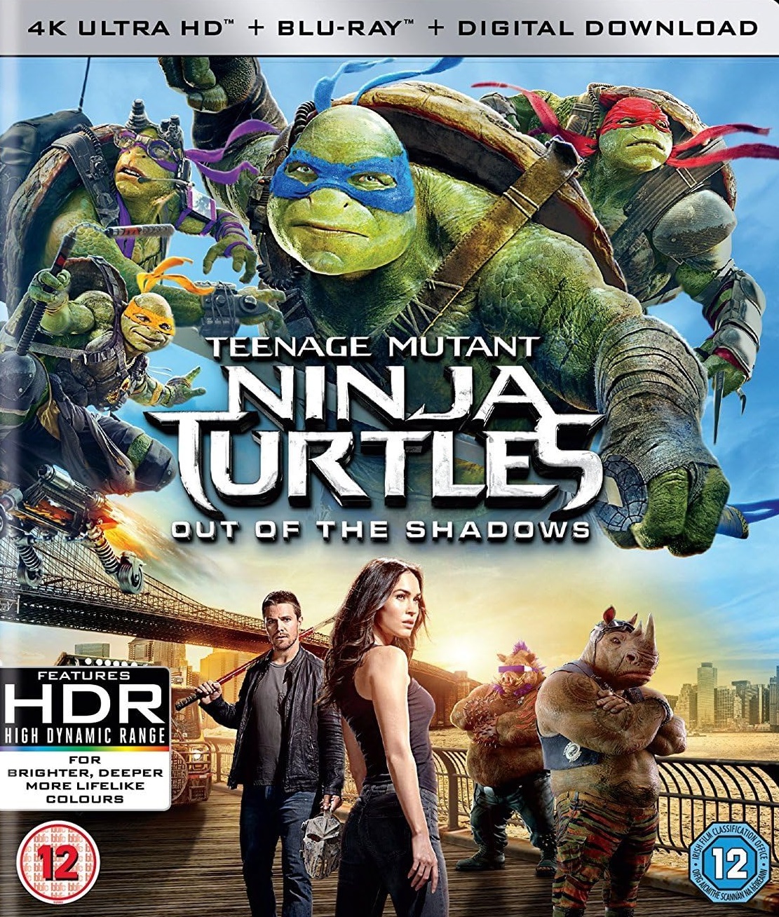 Teenage Mutant Ninja Turtles: Out of the Shadows  (4K Ultra HD + Blu-ray)