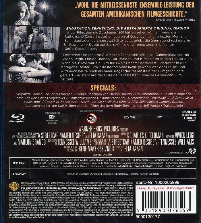 A Streetcar Named Desire (Blu-ray) - 2