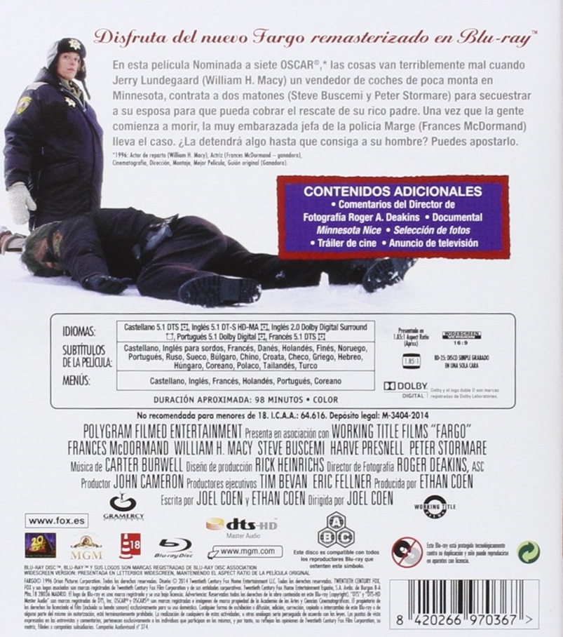 Fargo (Blu-ray) (Begagnad) - 2