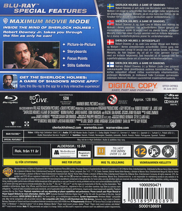 Sherlock Holmes 2 - A Game of Shadows (Blu-ray) - 2