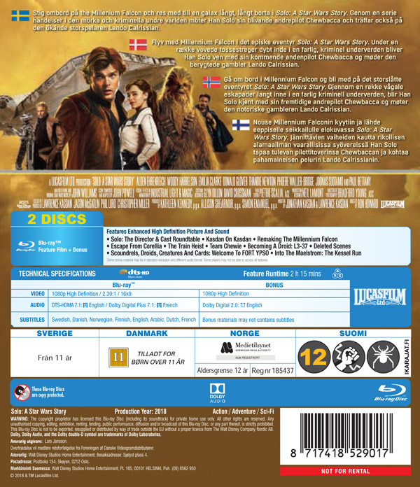 Solo - A Star Wars Story (Blu-ray) - 2