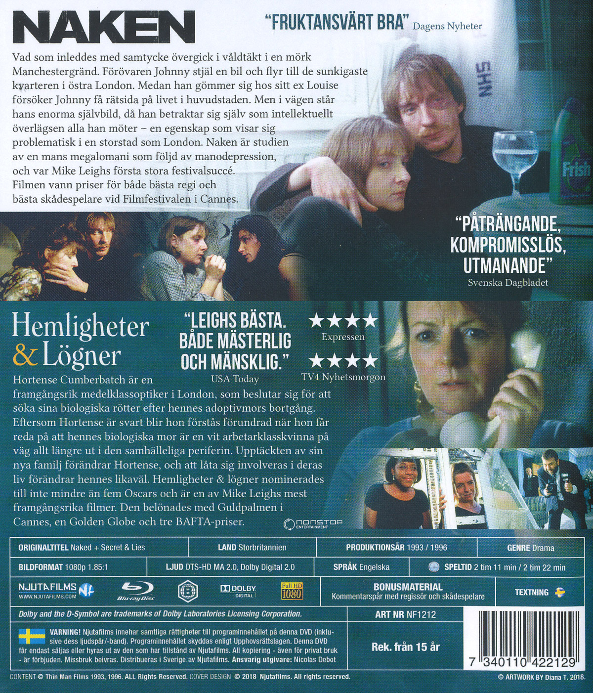 Naken / Hemligheter & Lögner (Blu-ray) - 2