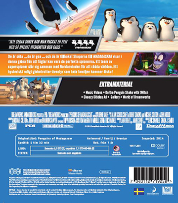 Pingvinerna Från Madagaskar - Den Topphemliga Fen-Tastiska Filmen (Blu-ray) - 2
