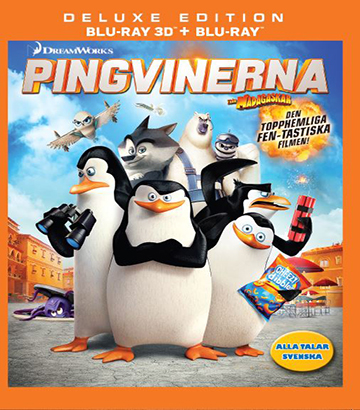 Pingvinerna Från Madagaskar - Den Topphemliga Fen-Tastiska Filmen (Real 3D + Blu-ray)
