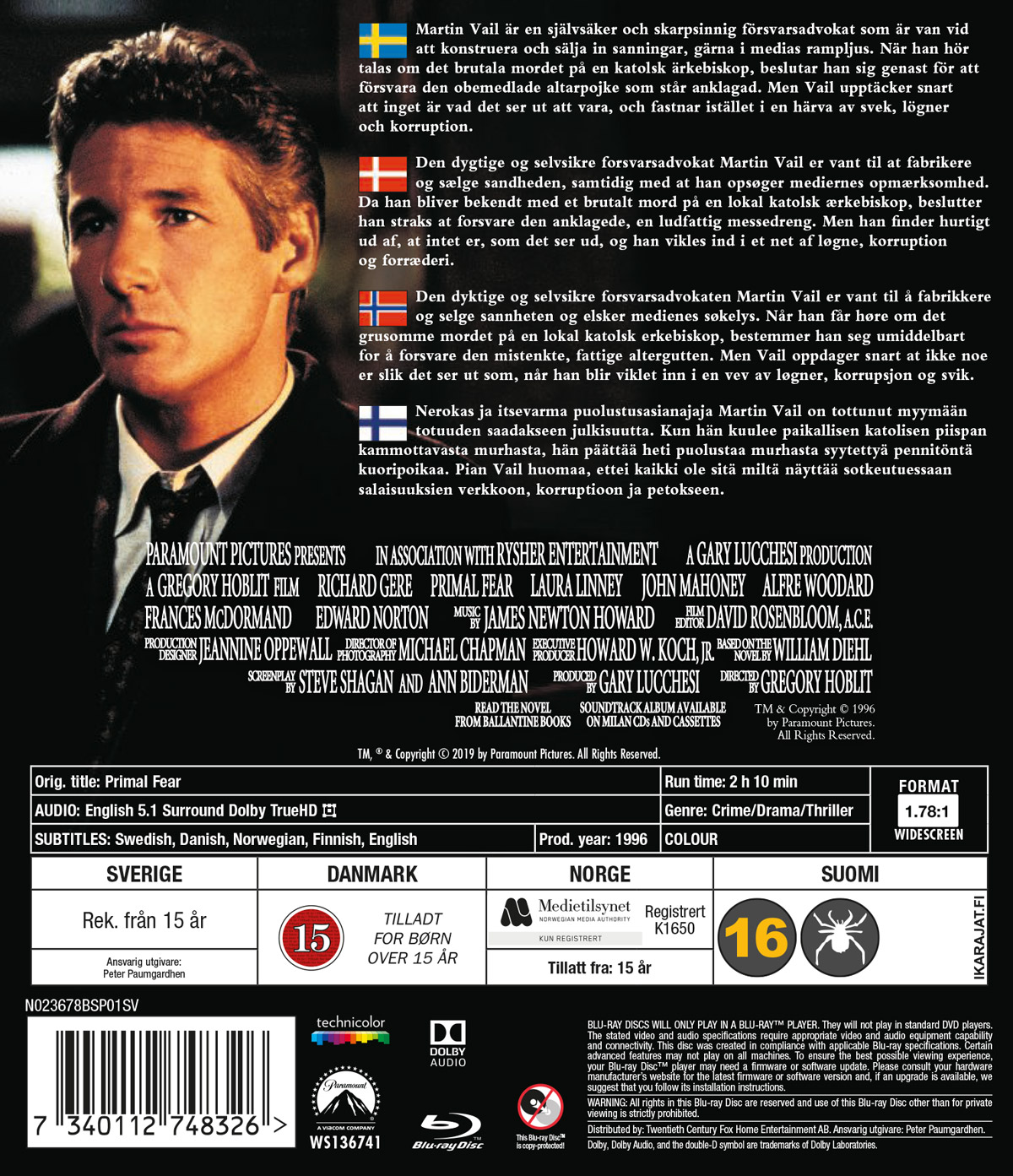 Primal Fear (Blu-ray) - 2