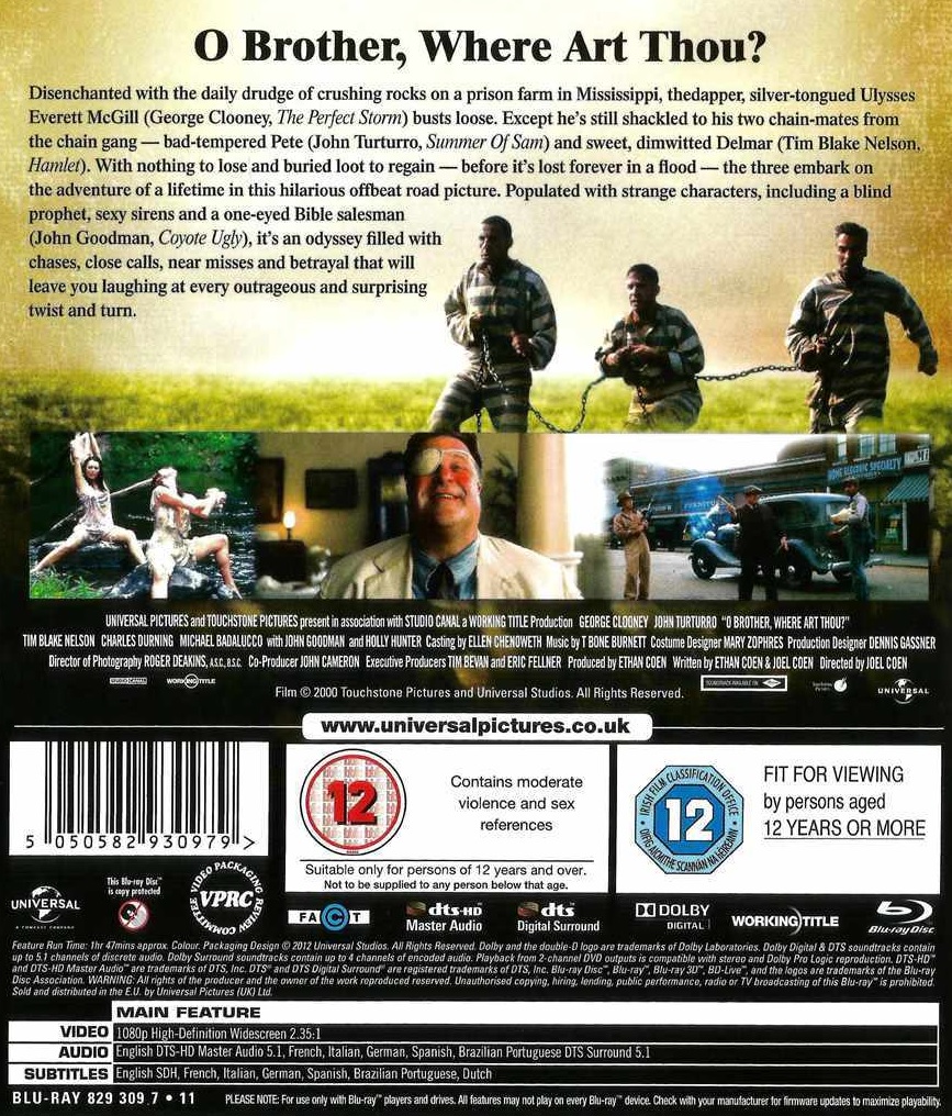 O Brother, Where Art Thou? (ej svensk text) (Blu-ray) - 2