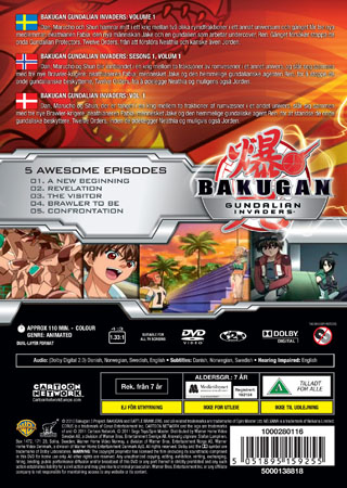 Bakugan Battle Brawlers: Gundalian Invaders - Säsong 1 Volym 1 - 2