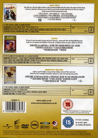 Uncle Buck / Stripes / Brewster's Millions (3-disc) - 2