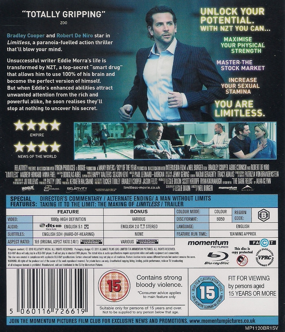 Limitless (ej svensk text) (Blu-ray) - 2